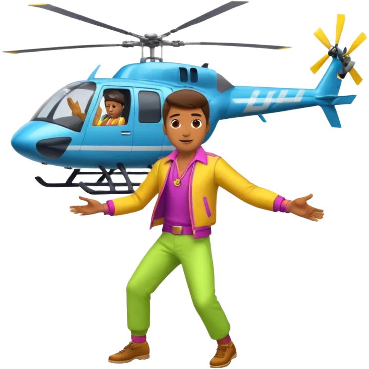 Animated naked dancing guy doing the helicopter emoji