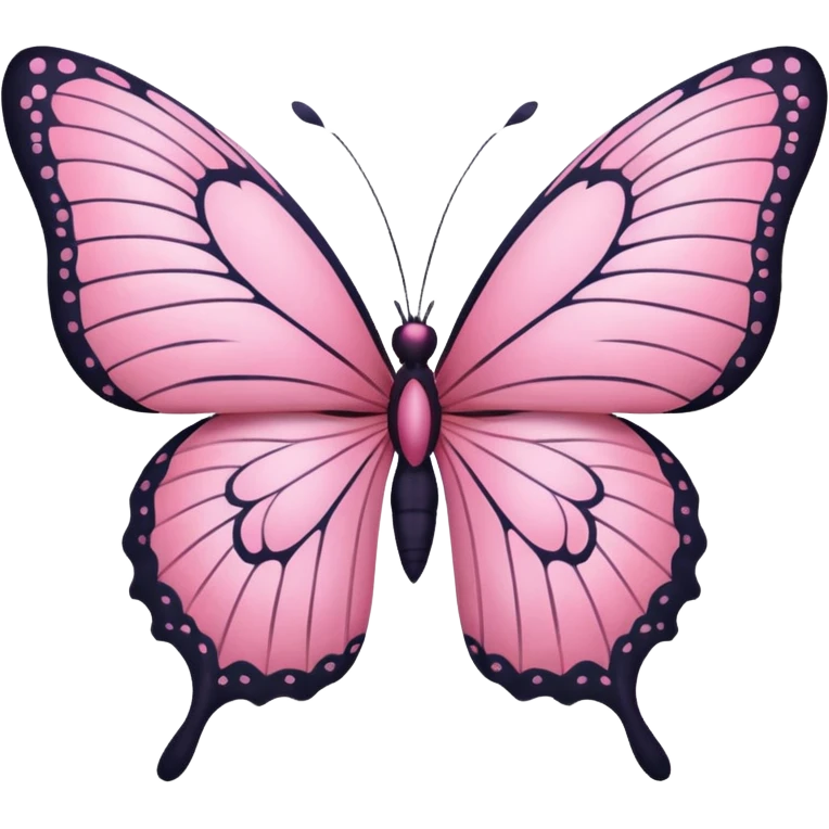 Pink butterfly emoji