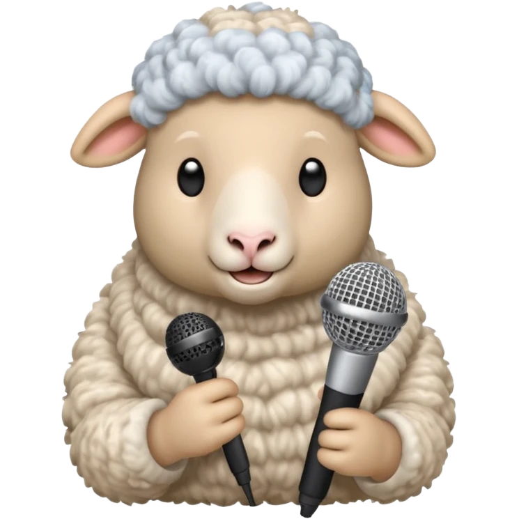 sheep with microphone











 emoji
