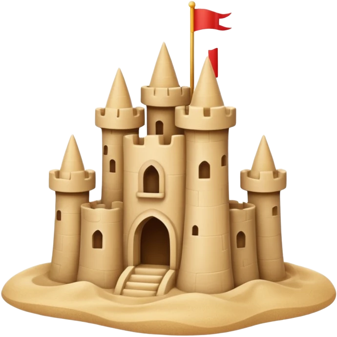 little sand castle emoji