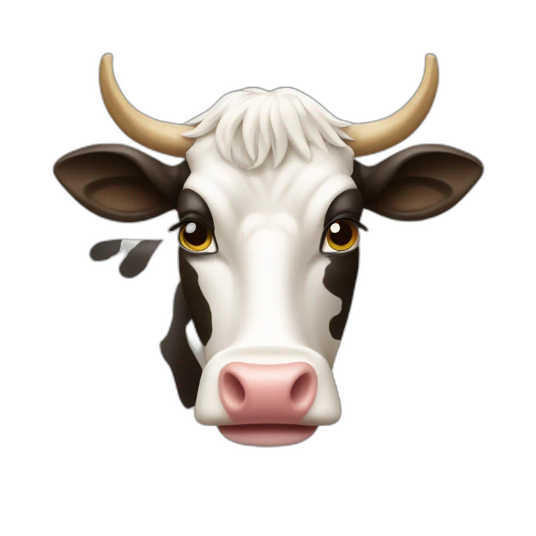 Vache qui mange emoji