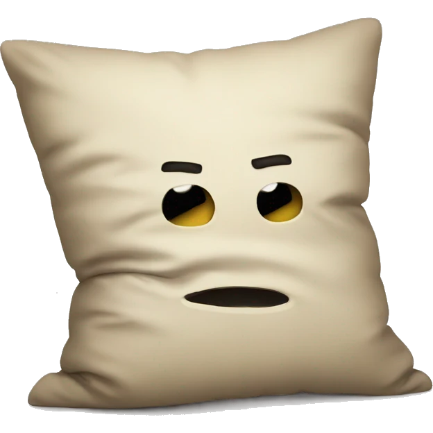 cartoon head buried in pillow emoji