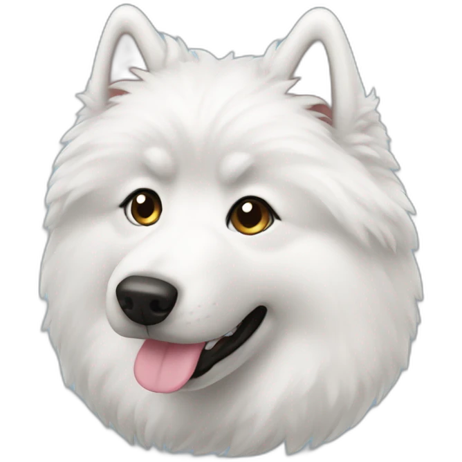 Black samoyed emoji