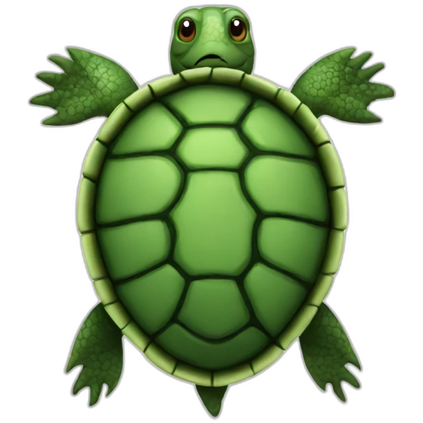 Top view Turtle  emoji
