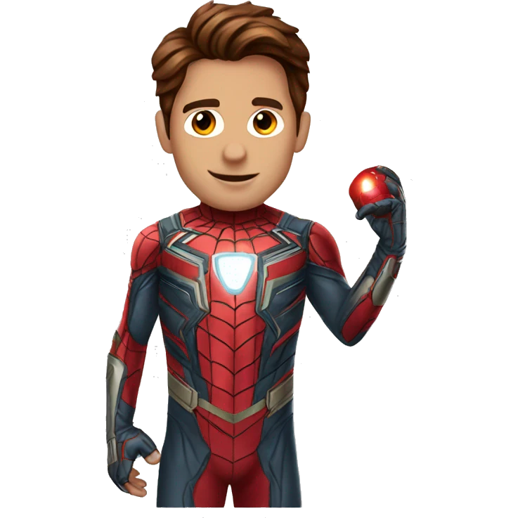 Peter Parker The Iron Man costume emoji