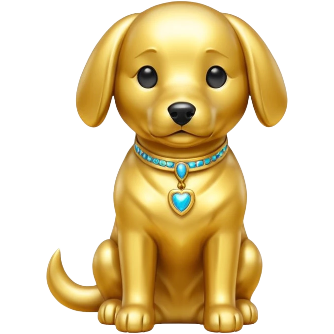 golden dog statuse emoji