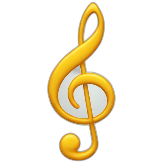 Music note fourth emoji