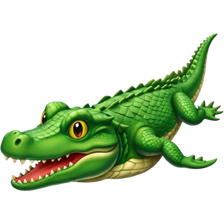 Flying crocodile  emoji