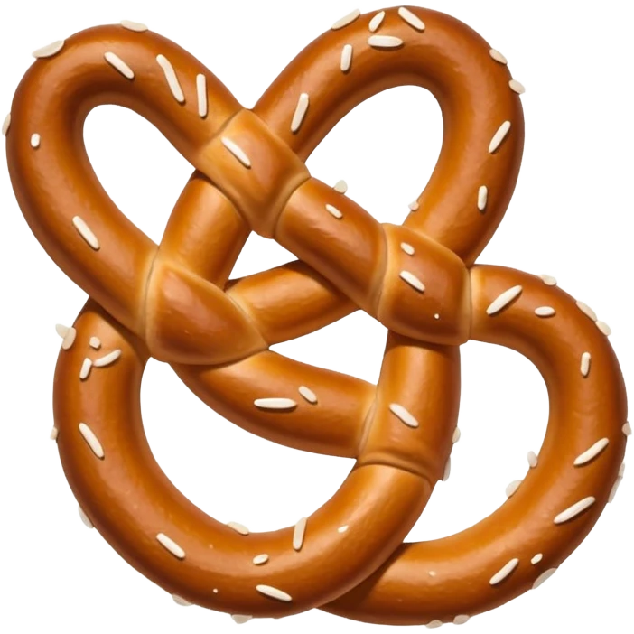 Prezel with salt on top emoji