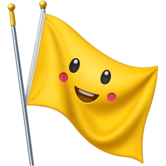 Make a yellow colour triangular flag emoji emoji