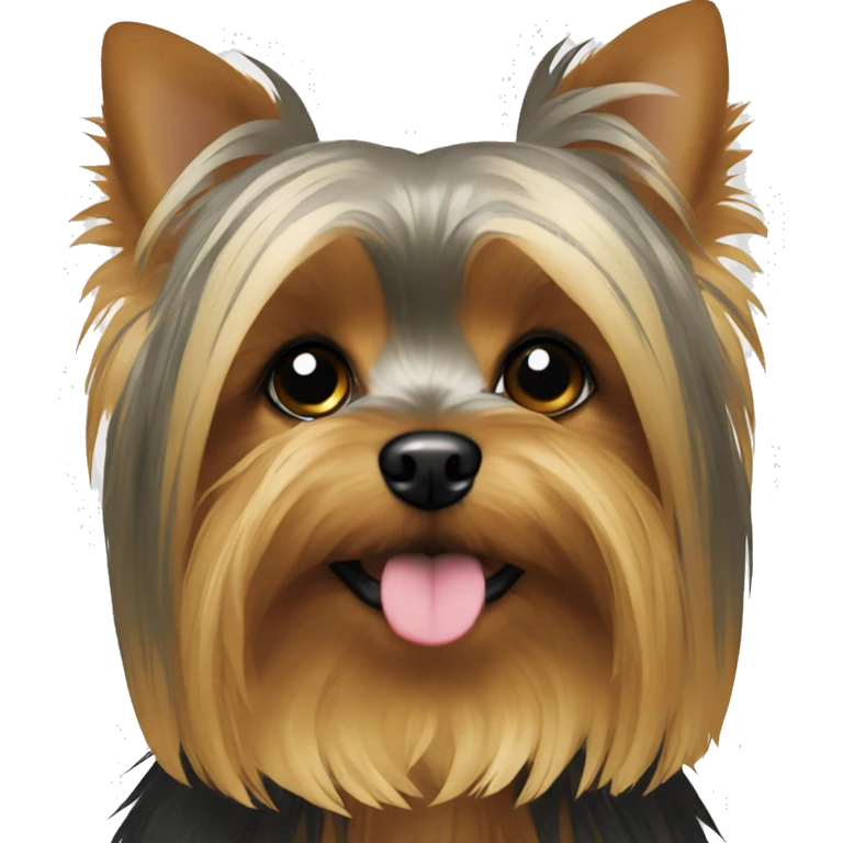A yorkie sitting  emoji