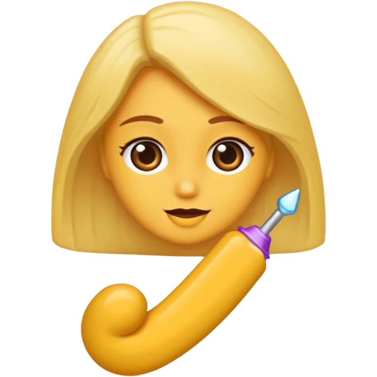 Kadının vajinasında dildo olsun emoji