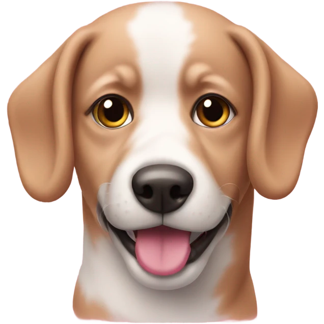 Dog in pink colour emoji