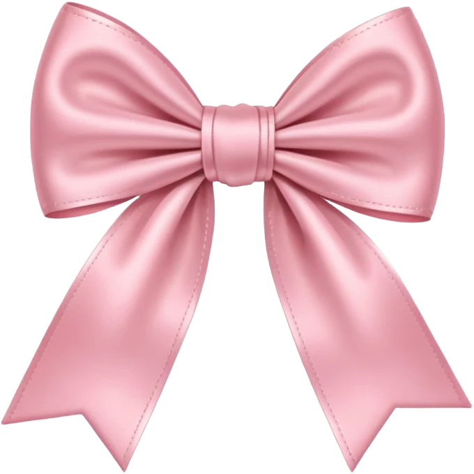 Pastel pink bow emoji