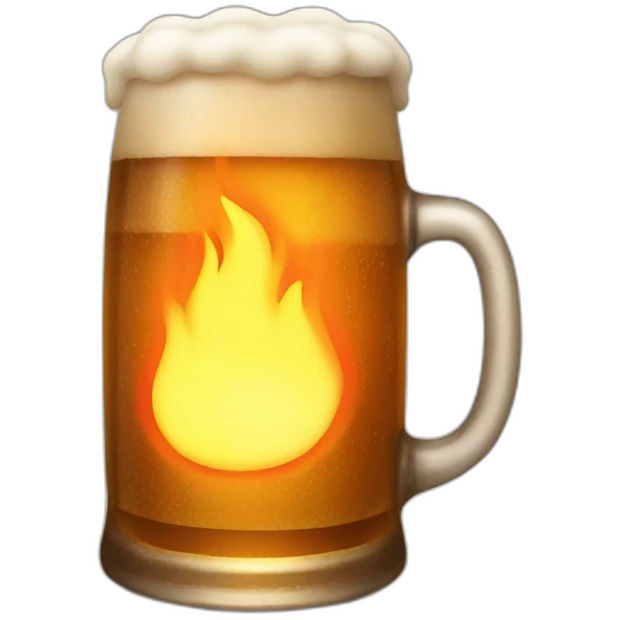 Beer fire emoji
