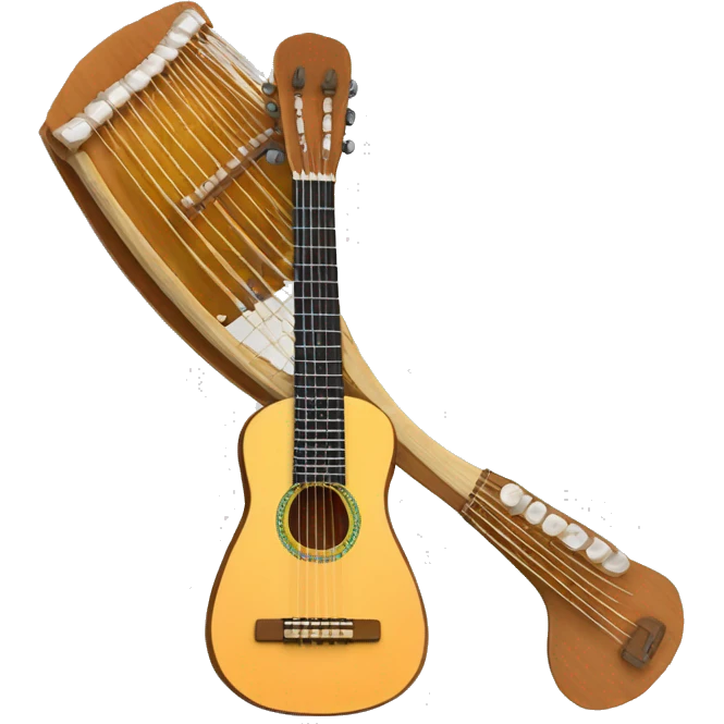 Instrumento charango 10 cuerdas dobles emoji