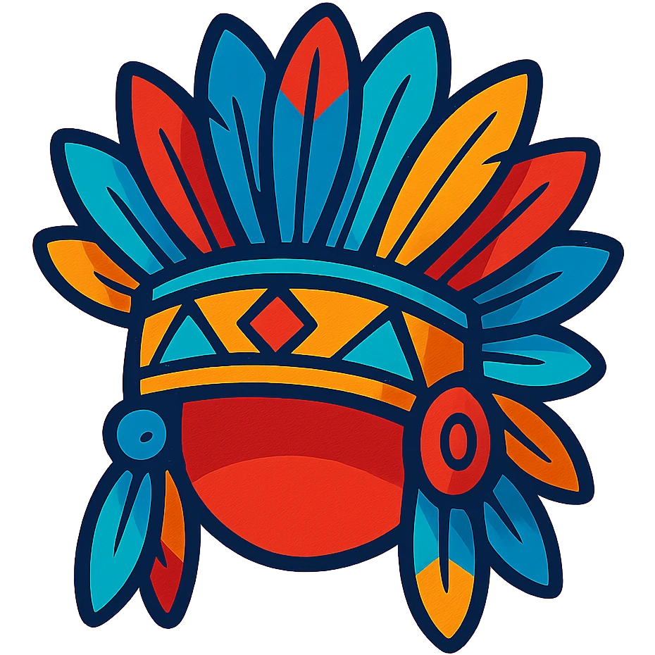 a chief's hat, colorful cartoon icon, stylized, vibrant colors, playful emoji