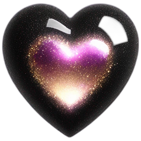 black-big-sparkle-heart-two emoji