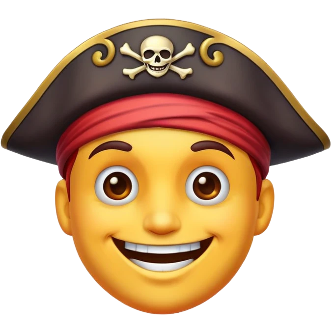 Cartoonish pirates emoji