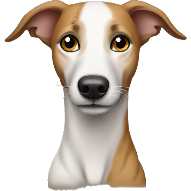 Tiger brown and white Whippet emoji