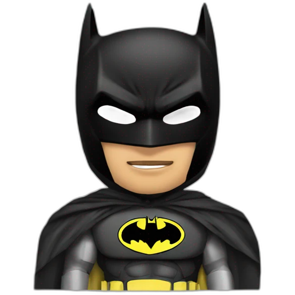 Batman with the mask of Rey Mysterio emoji