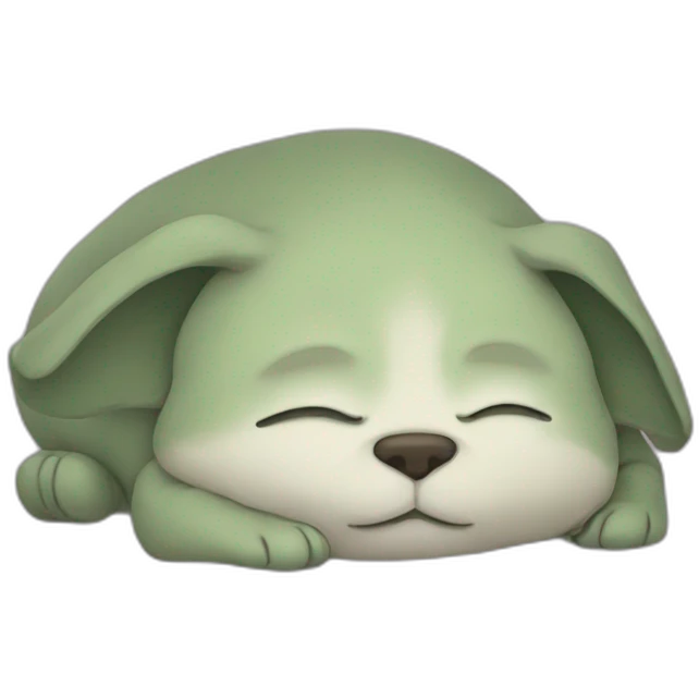 Grogu sleeping emoji