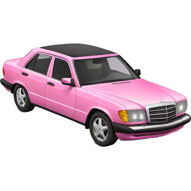 Pink Mercedes emoji