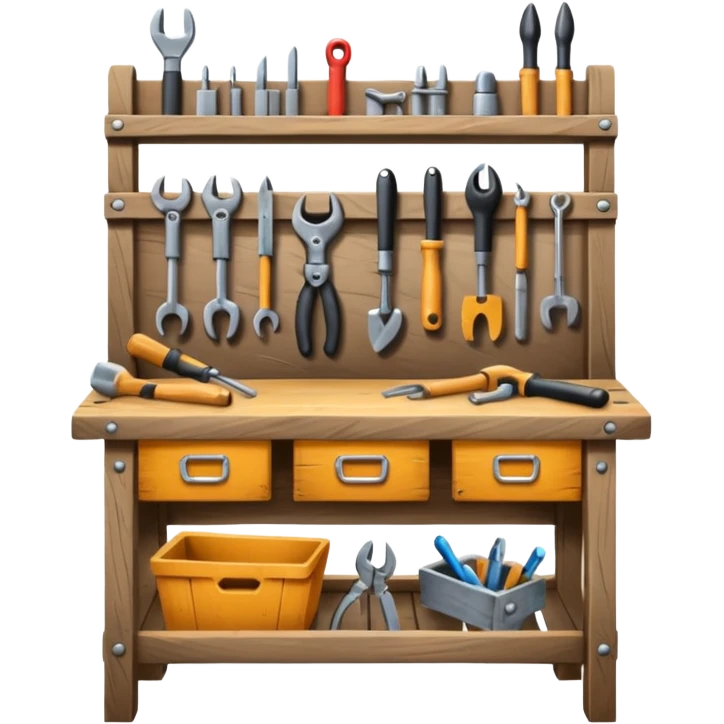 Wooden Tool Bench emoji