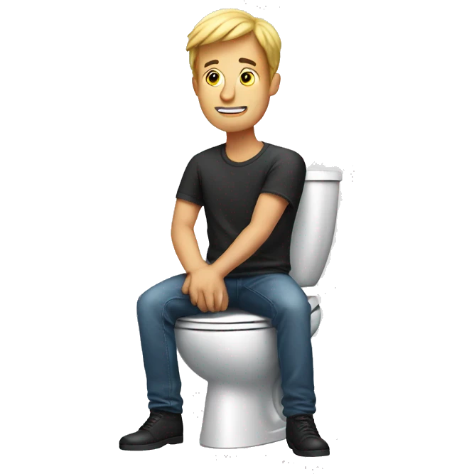  guy on toilet  emoji
