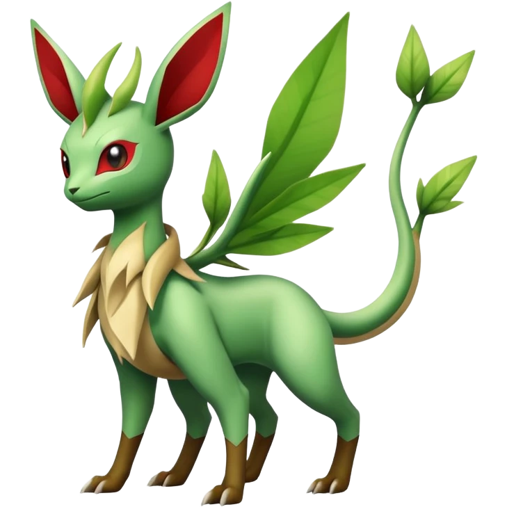 Leafeon-Flygon-Tropius full body emoji