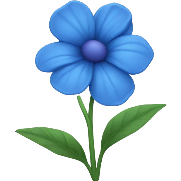 Blue flower emoji
