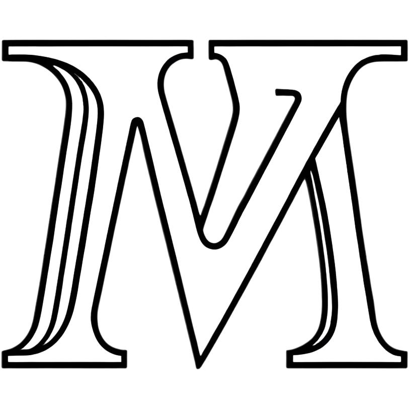animated-style logo for Matvey4ik bot featuring letter M, modern and dynamic emoji