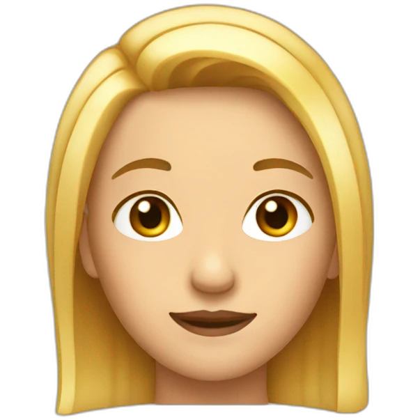 side parted hair emoji