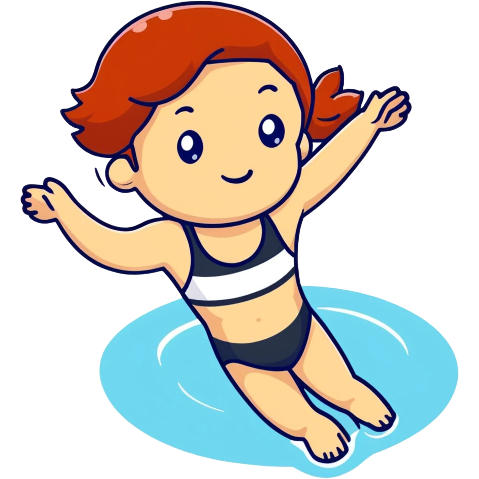 22-year-old redheaded girl athlete swimmer emoji