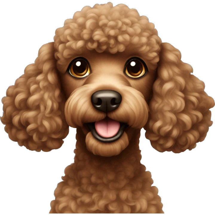 Brown Poodle  emoji