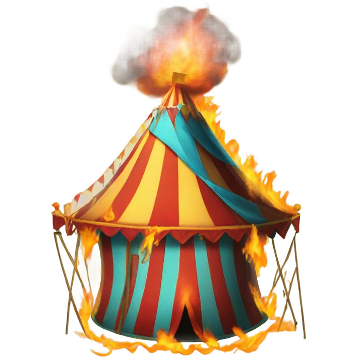Circus on fire  emoji