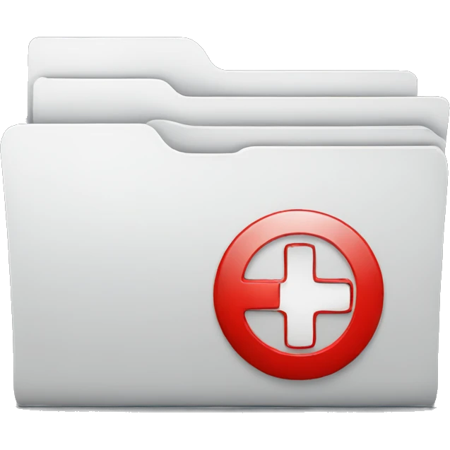 folder with red plus sign emoji