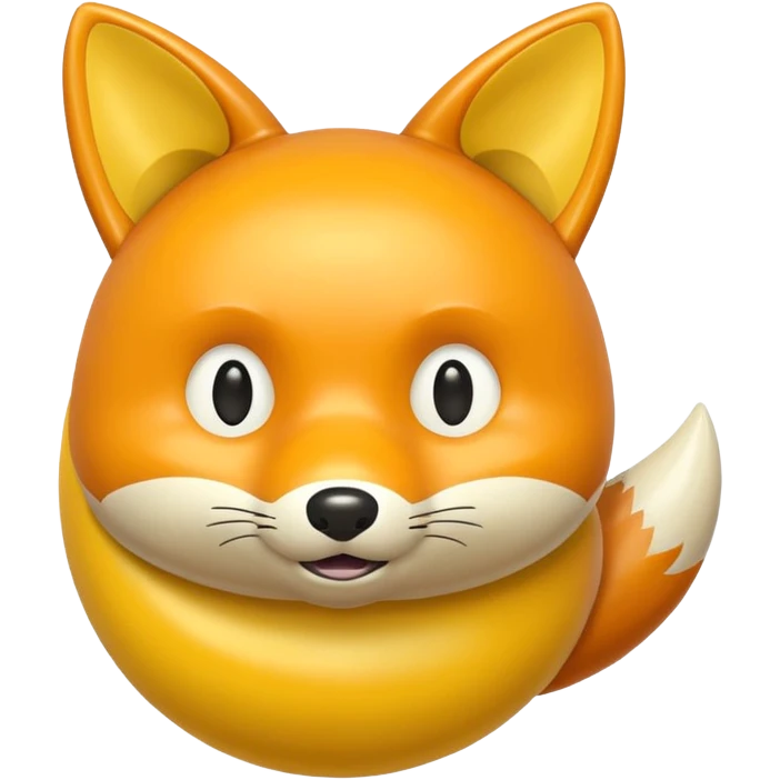 The Fox and The Hopper Ball Yellow Toy emoji