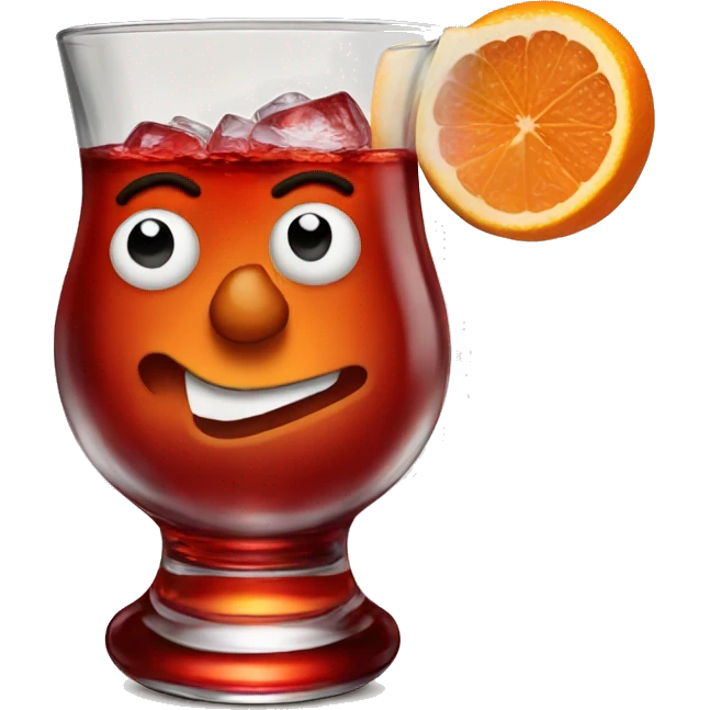 Negroni with a twist emoji