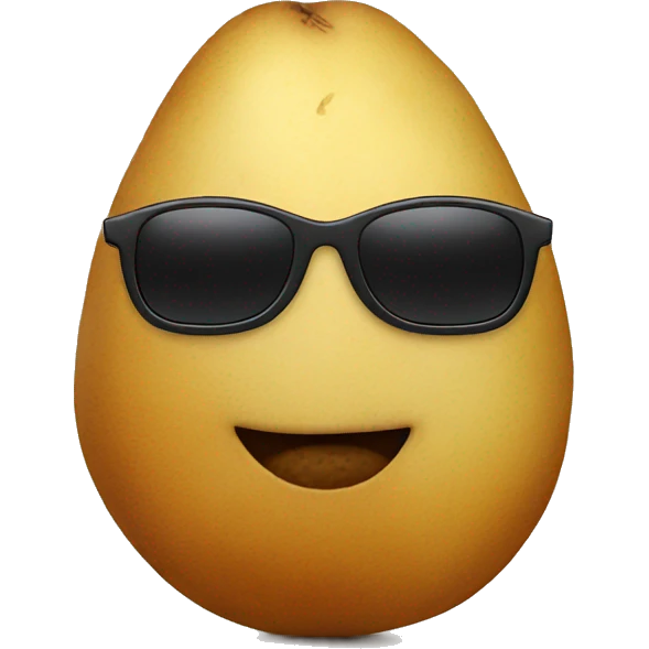 Patato wearing sunglasses emoji
