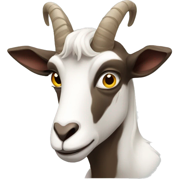 dissatisfied goat emoji