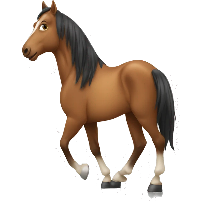 horse is playing on cellphone emoji