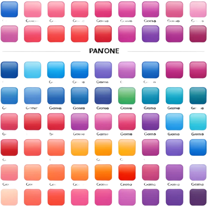 pantone color palete emoji