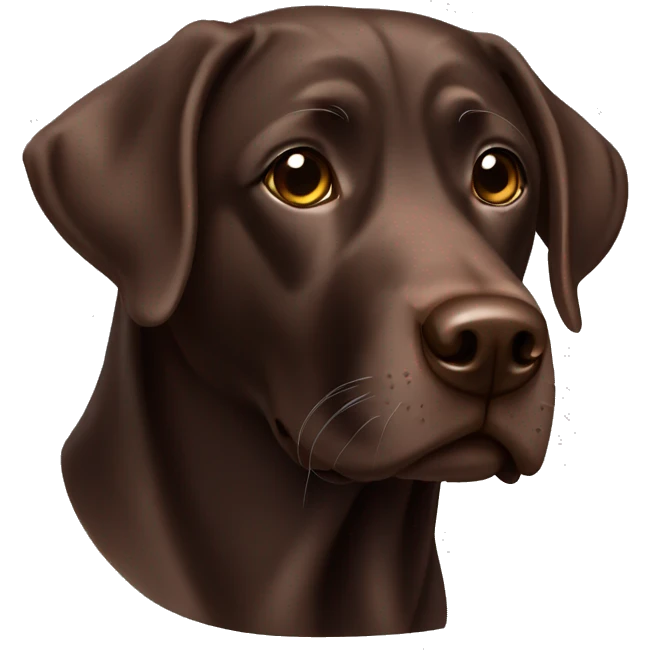 Chocolate Labrador  emoji