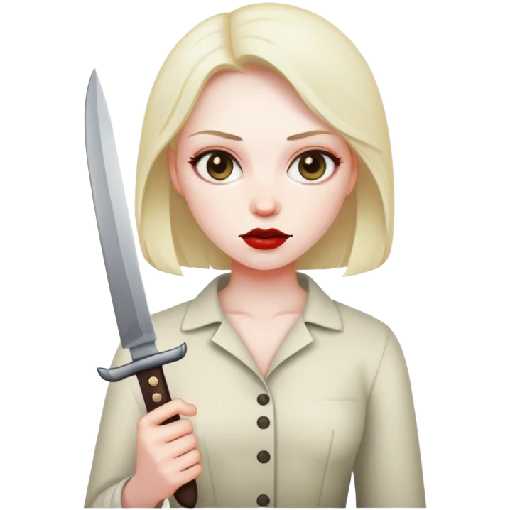 lady with knife emoji