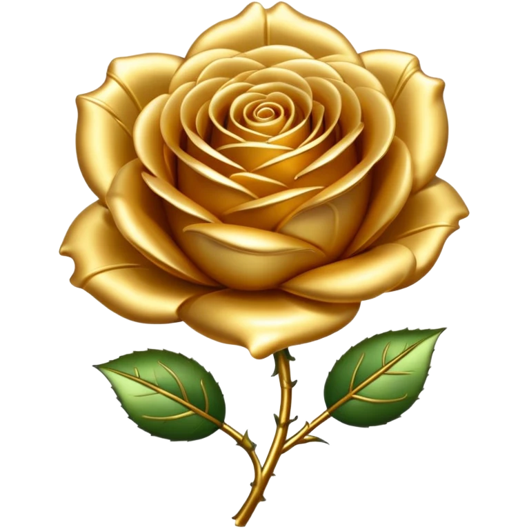 Golden rose emoji