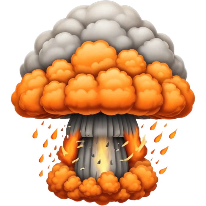 Atomic bomb explosion  emoji