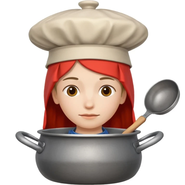 Русская кастрюля на голове у человека  emoji