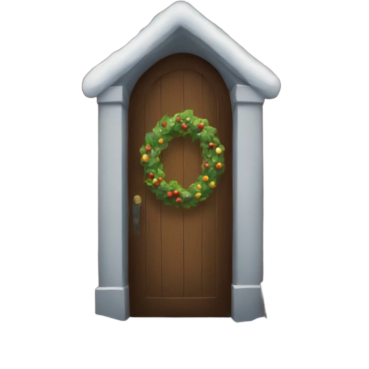 christmas door  emoji