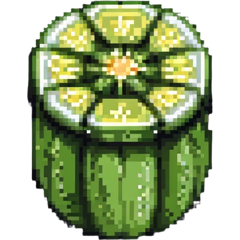 zucchini with a slice cut out emoji
